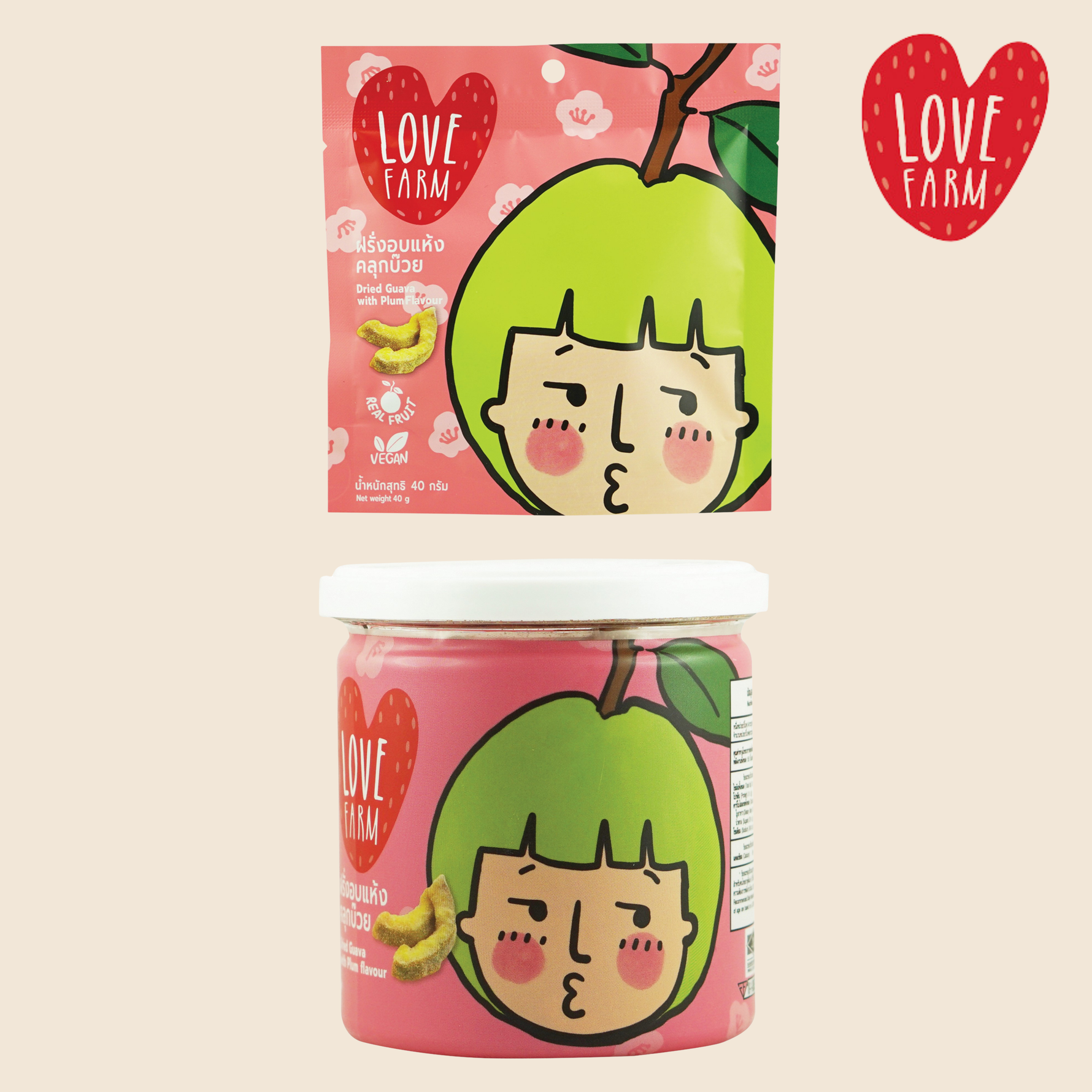 Dried Guava with Plum Flavour 40g / 160g