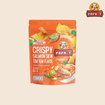 Papa-T Crispy Salmon Skin Tom Yum Flavour 64g premium snack