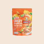 Papa-T Crispy Salmon Skin Tom Yum Flavour 64g premium snack