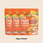 Papa-T Crispy Salmon Skin Tom Yum Flavour 64g premium snack