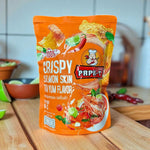 Papa-T Crispy Salmon Skin Tom Yum Flavour 64g premium snack
