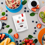 Nanafruit Premium Dried Strawberries – Naturally sweet and tangy dried strawberries, rich in vitamin C and antioxidants, with low sugar and no preservatives.