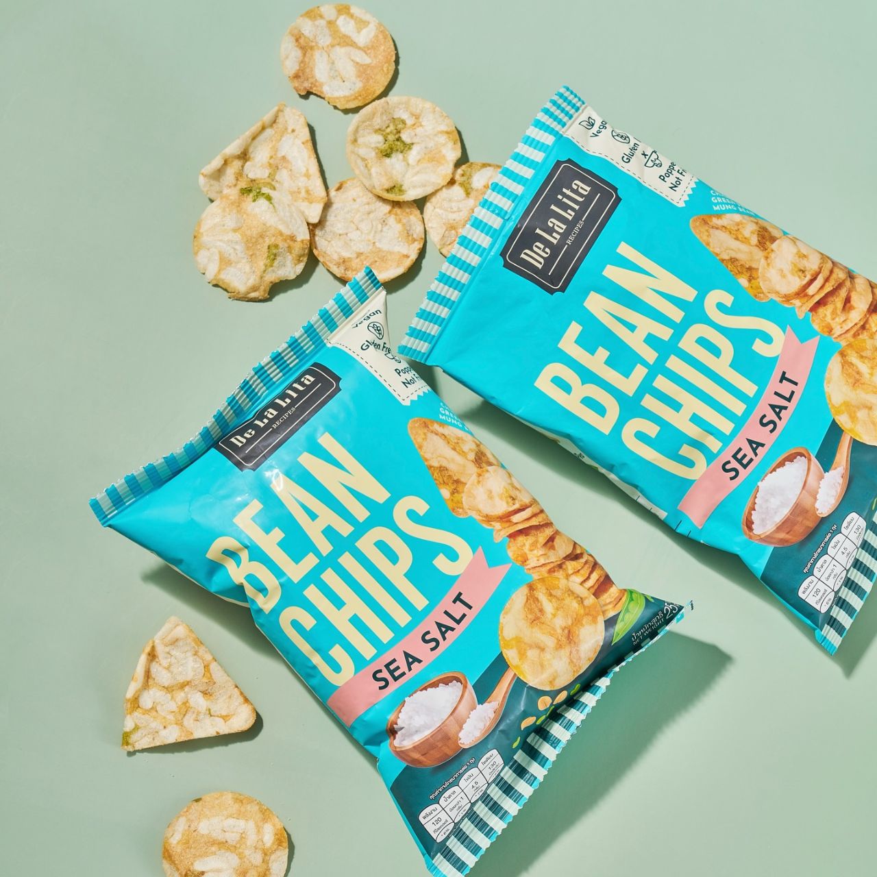 De La Lita Bean Chips 25g healthy popped low oil snack