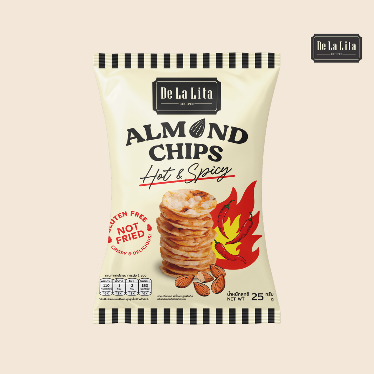 Almond Chips (Hot & Spicy) 25g