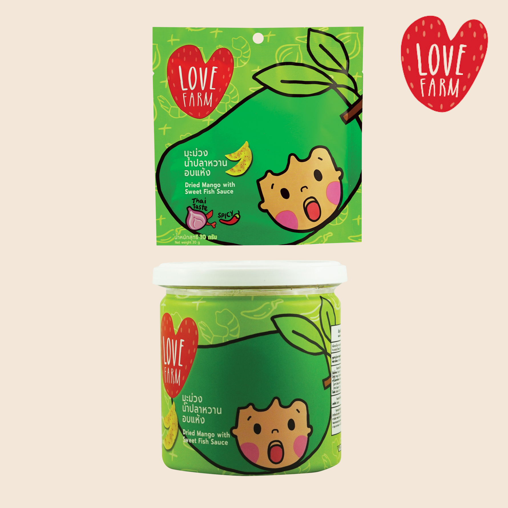 Dried Mango with Sweet Fish Sauce 30g / 120g