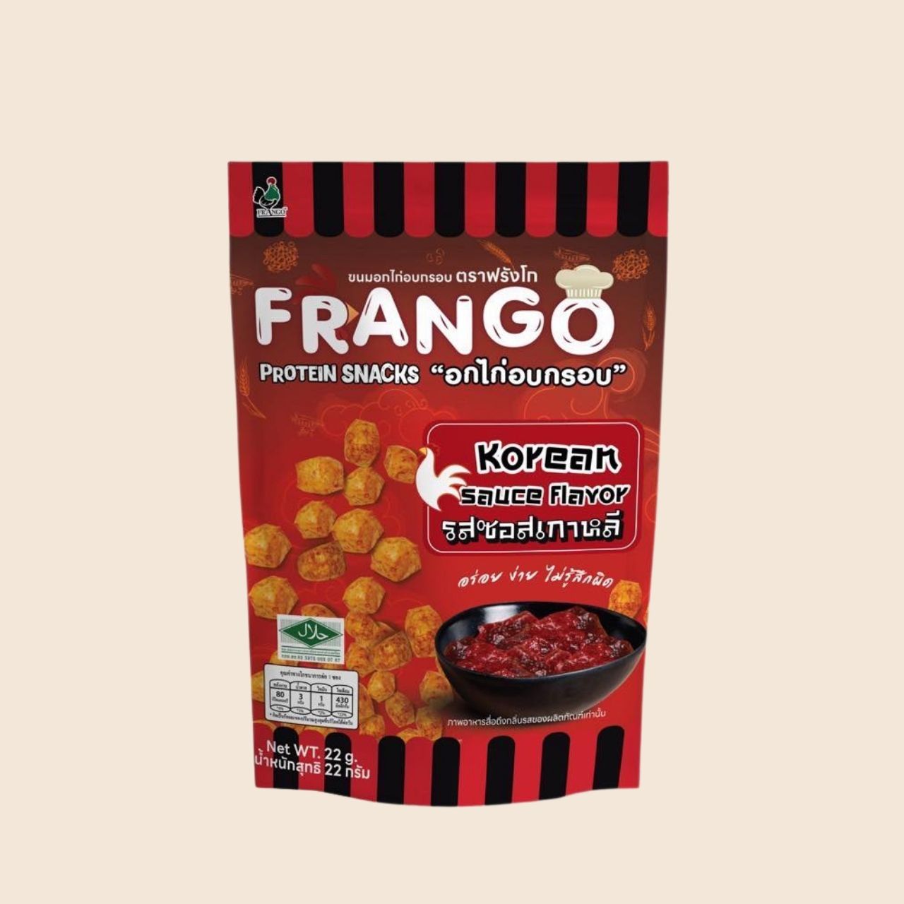 Frango Crispy Chicken Breast Protein Snack Korean Sauce Flavour 22g