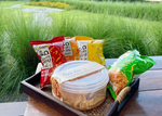 Hua Hed Oyster Mushroom Tom Yum Flavor – Crispy oyster mushroom snack infused with tangy Thai Tom Yum seasoning for a bold and flavorful crunch