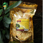 Mae Lamom Durian Chips – Crispy, fragrant chips made from premium Monthong durians, freshly fried and preservative-free for a naturally delicious snack.