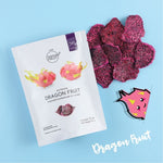 Nanafruit Dehydrated Dragonfruit – No added sugar, naturally sweet and vibrant dehydrated dragon fruit slices with a chewy texture and rich tropical flavor.