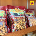 Roasted Cashew Nuts Tom Yum Flavor – Crunchy cashews infused with lemongrass, kaffir lime, chili, and galangal for a bold Thai-inspired taste.