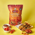 Papa-T Crispy Chilli BBQ Flavor – Crunchy chili seasoned with smoky barbecue seasoning for a smokey and spicy taste.