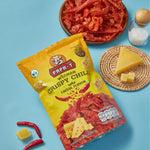 Papa-T Crispy Chilli Cheese Flavor – Whole crispy chilies coated in savory cheese seasoning for a cheesy and spicy crunch.