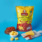 Papa-T Crispy Chilli Cheese Flavor – Whole crispy chilies coated in savory cheese seasoning for a cheesy and spicy crunch.