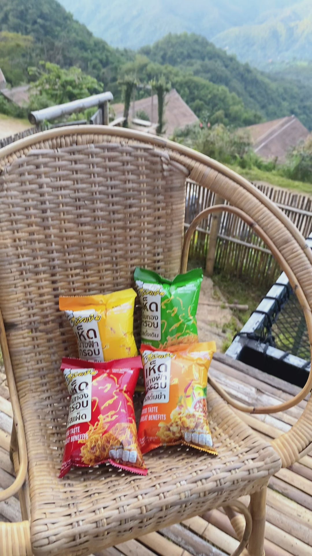 Hua Hed Golden Mushroom Original Flavor – Crispy, savory golden mushroom snack with a natural umami taste and satisfying crunch.